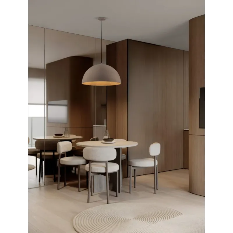 Bezpieczna płatność Lampa wisząca japandi Lartas 60cm brązowa