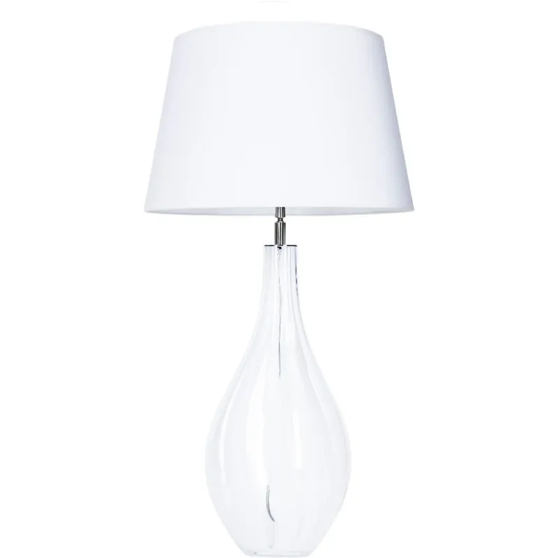 Lampa stołowa szklana Modena Biała 4Concept Kup teraz