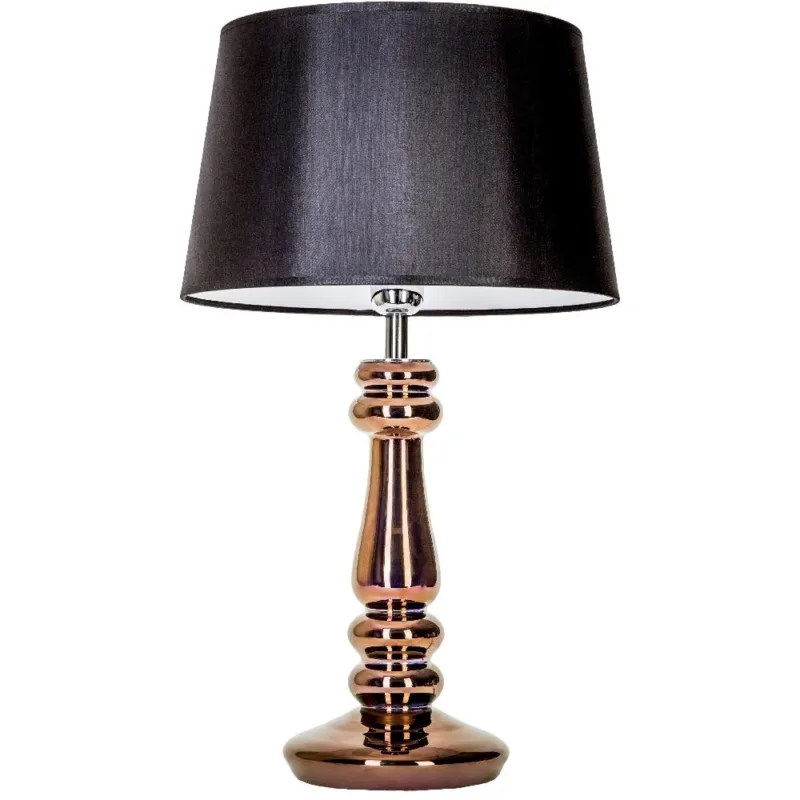 Lampa stołowa szklana z abażurem Petit Trianon Copper Czarna 4Concept Oferta czasowa