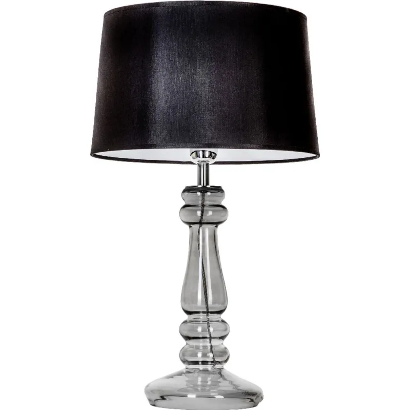 Oferta czasowa Lampa stołowa szklana glamour Petit Trianon Transparent Black Czarna 4Concept