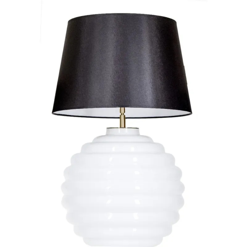 Zamów dziś Lampa stołowa szklana Saint Tropez White Czarna 4Concept