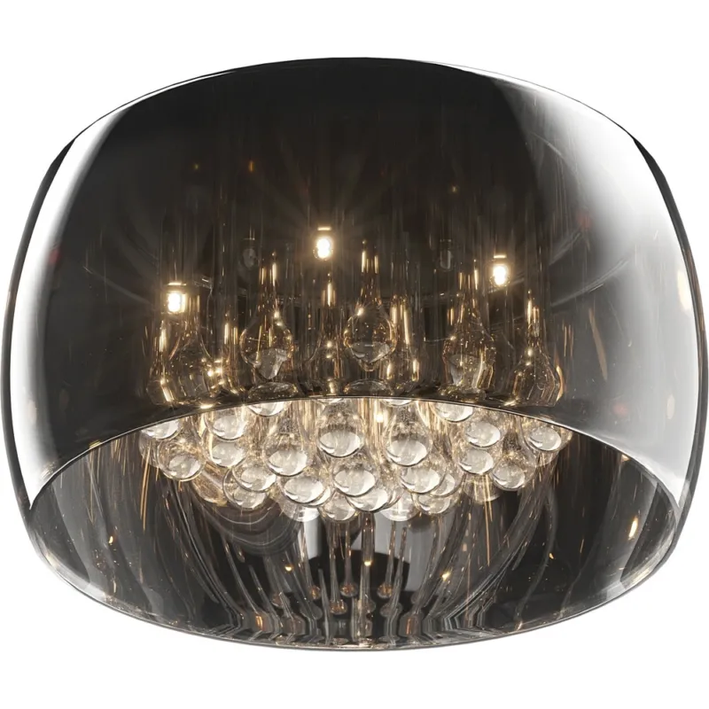 Tylko dziś Plafon okrągły glamour z kryształkami Crystal 40 Chrom ZumaLine