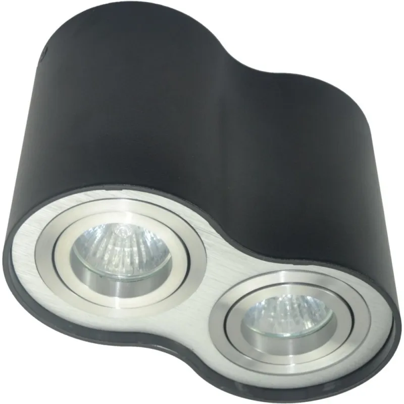 Lampa Spot tuba podwójna Rondoo 2 Czarna ZumaLine Taniej