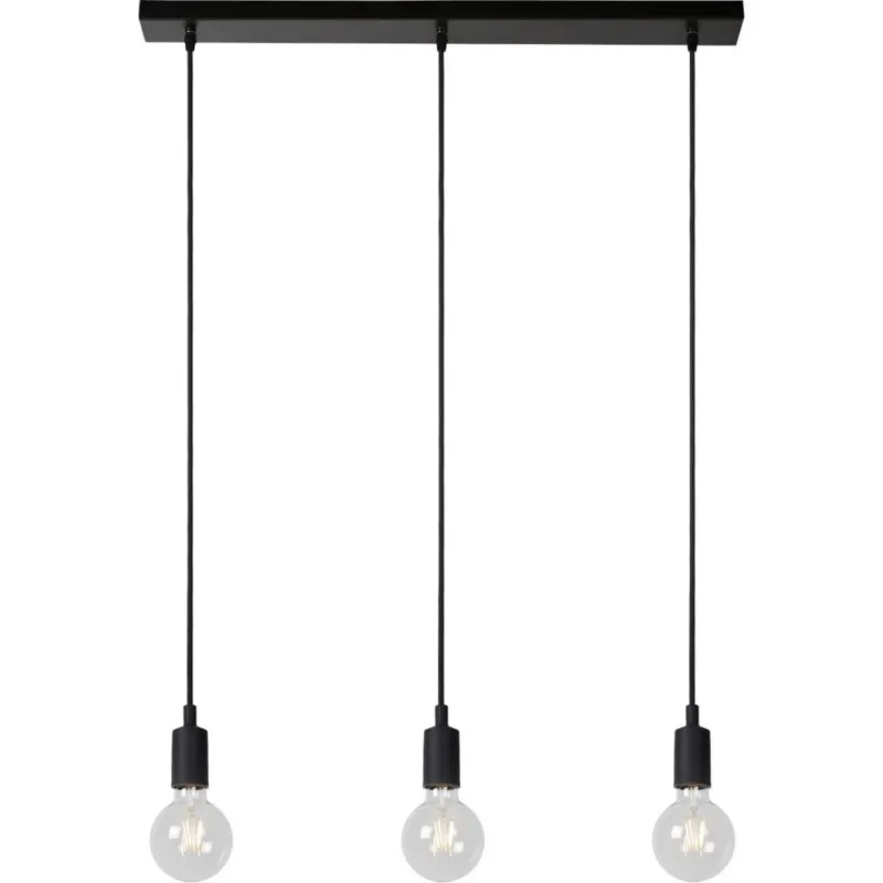 Do wyczerpania zapasów Lampa wisząca potrójna Fix Multiple III Czarna Lucide