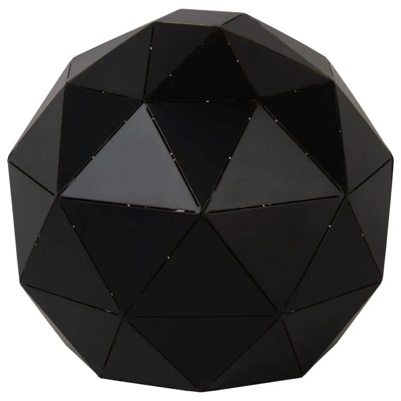 Zniżka Lampa stołowa kula geometryczna Otona Czarna Lucide