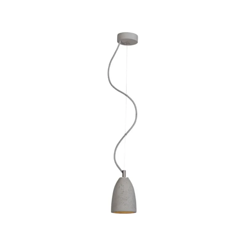 Tylko do końca tygodnia Lampa betonowa wisząca Febe 11 Szary/Stal LoftLight