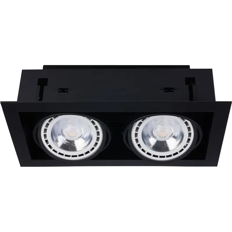 Bezpieczne zakupy Oprawa Podtynkowa podwójna Downlight II Czarna Nowodvorski