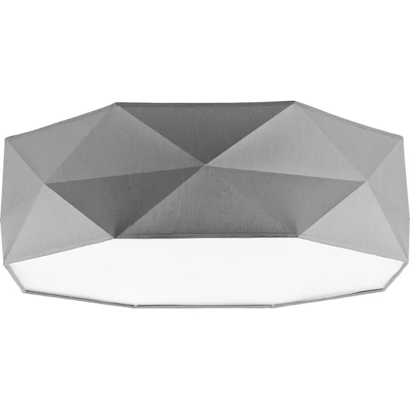 Popularny Plafon geometryczny z abażurem Kantoor 52 Szara TK Lighting