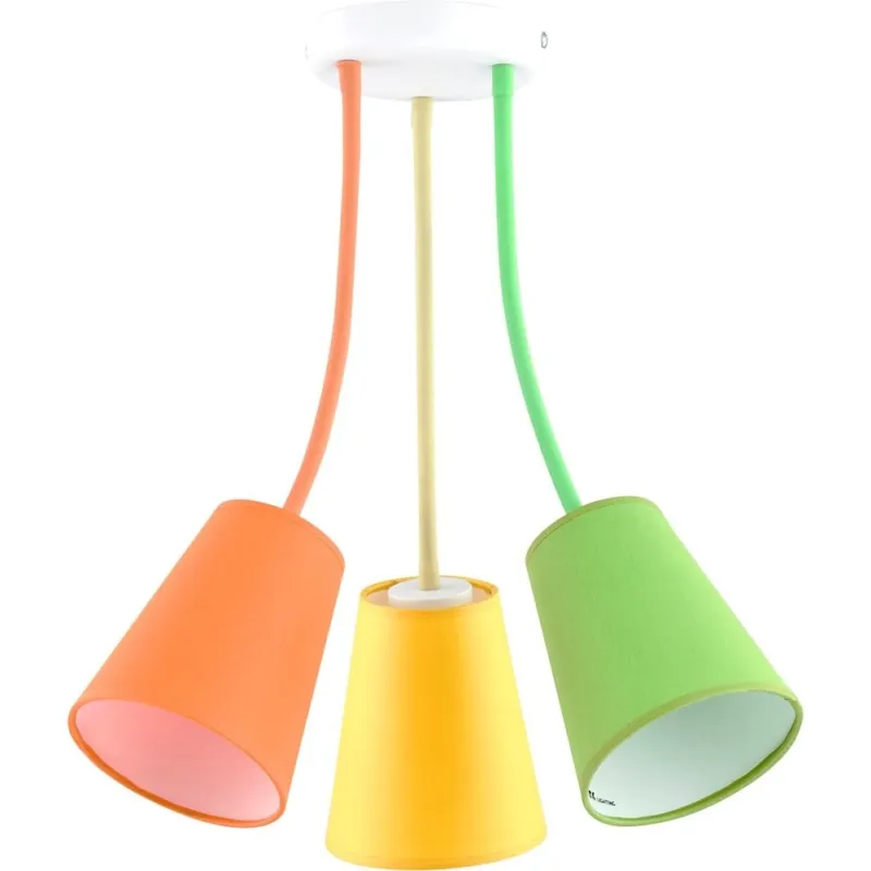 Do wyczerpania zapasów Lampa dziecięca sufitowa Wire Colour 3 Kolorowa TK Lighting
