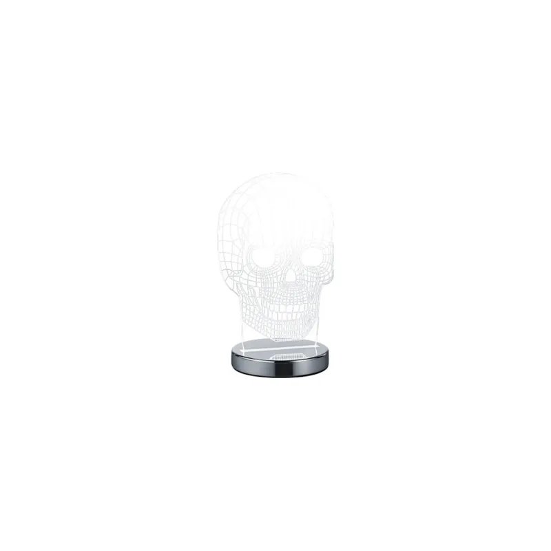 Lampa stołowa "czaszka" Skull Chrom Reality Kup teraz