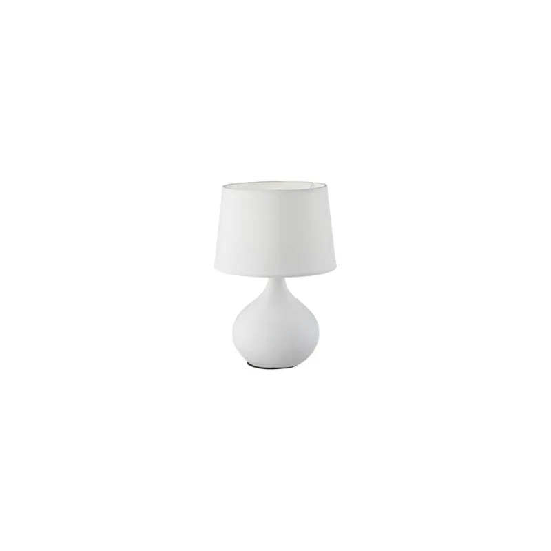 Lampa stołowa ceramiczna z abażurem Martin Biała Reality Kup teraz