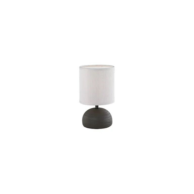 Lampa stołowa ceramiczna z abażurem Luci Beż/Brązowa Reality Niska cena