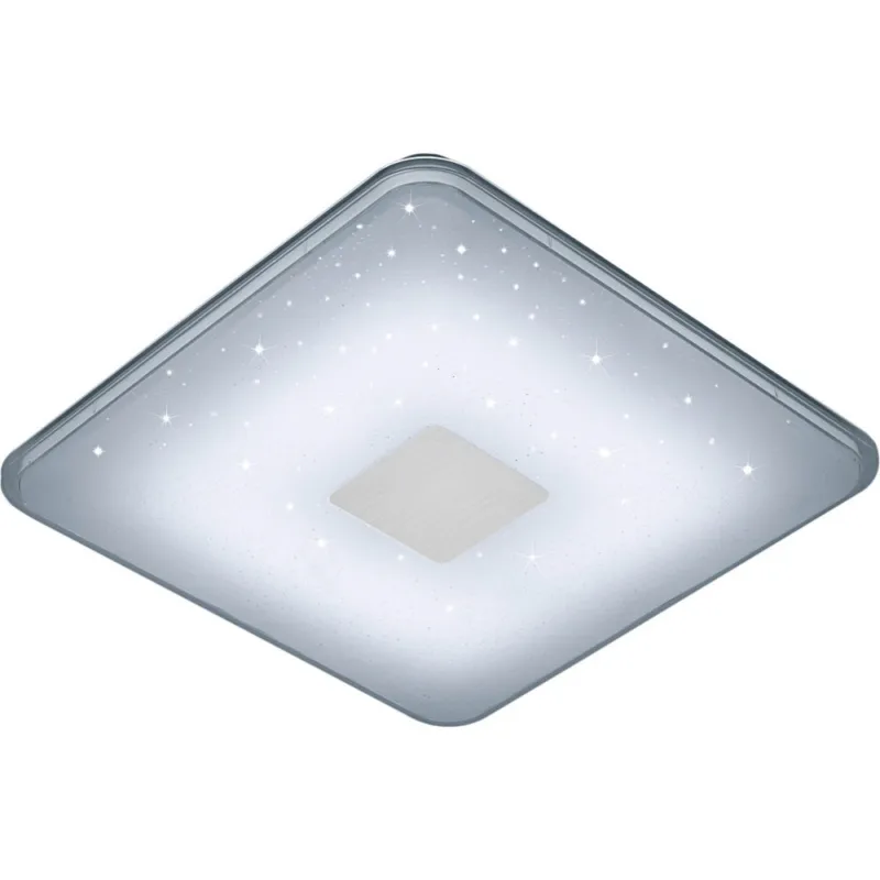 Oferta limitowana Plafon kwadratowy z pilotem Samurai 42 LED Biały Trio