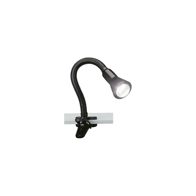 Premium Lampa biurkowa z klipsem Flexo Czarna Trio