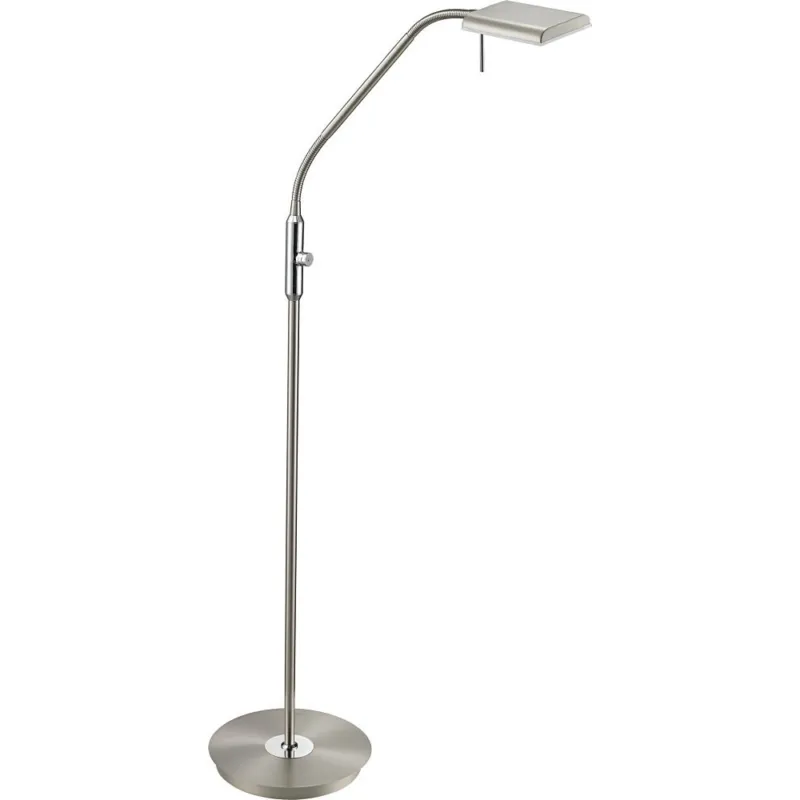 Lampa podłogowa Bergamo Nikiel Mat Trio Bestseller