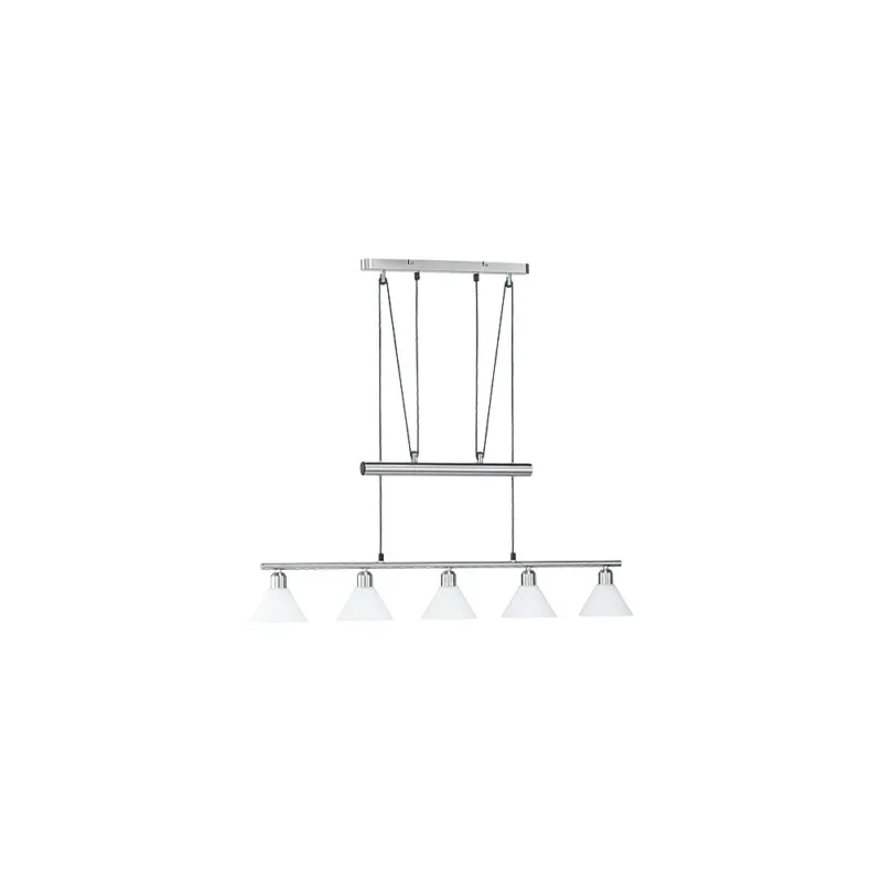 Zamów teraz Lampa wisząca podłużna Stamina Biały/Nikiel Mat Trio