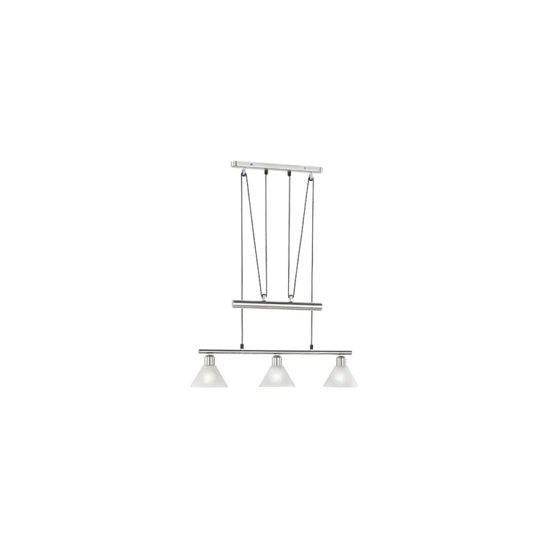 Zamów teraz Lampa wisząca podłużna Stamina Biały/Nikiel Mat Trio