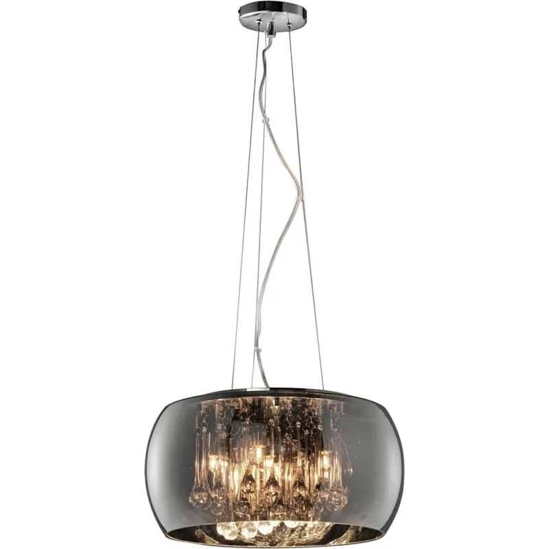 Wyjątkowa oferta Lampa wisząca szklana glamour Vapore 40 Chrom Trio