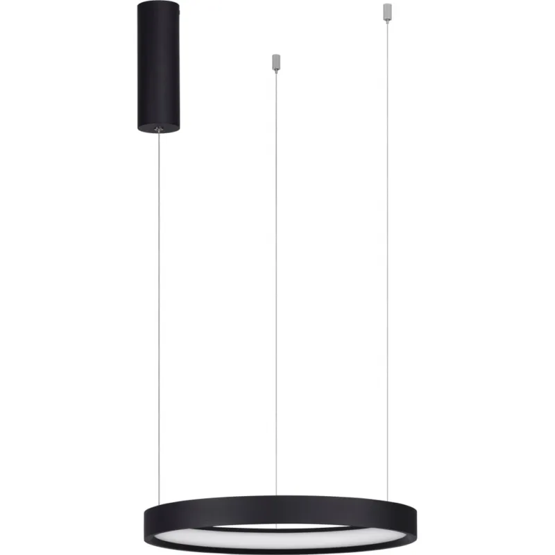 Okazja Lampa wisząca okrągła Bunder LED 40cm czarna