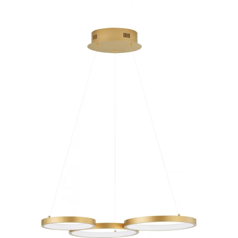 Ekspresowa dostawa Lampa wiszące okręgi nowoczesne Raan LED 55cm mosiężna
