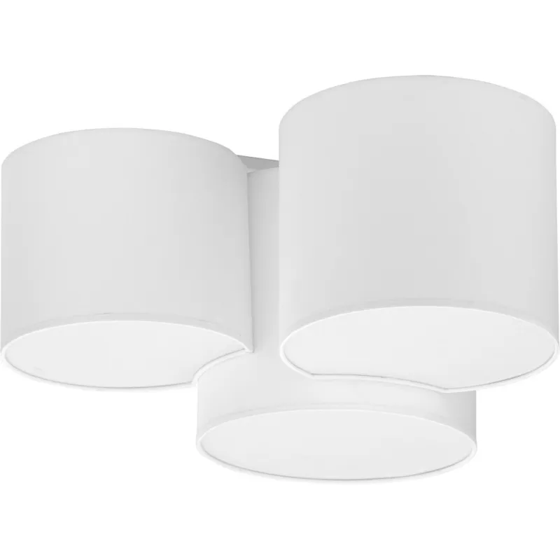 [OUTLET] Plafon potrójny z abażurami Mona ecru Szybka dostawa