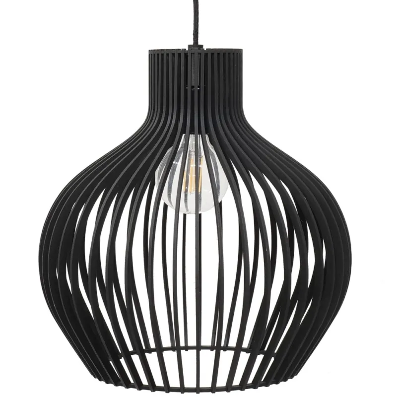 Lampa wisząca ze sklejki Graal 40cm czarna PLYstudio Promocja