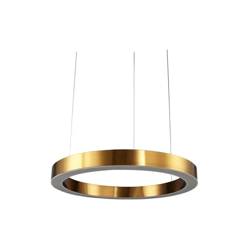 Tani Lampa mosiężna wisząca Circle LED 40cm Step Into Design