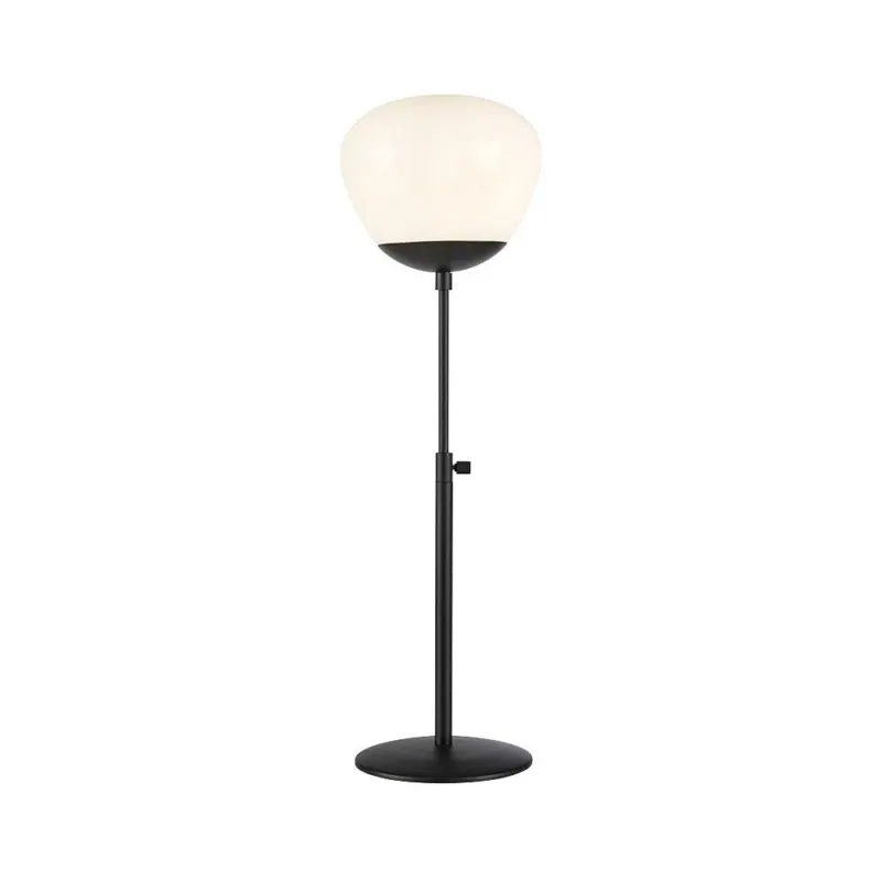 Nowy Lampa stołowa szklana Rise Small biały/czarny Markslojd