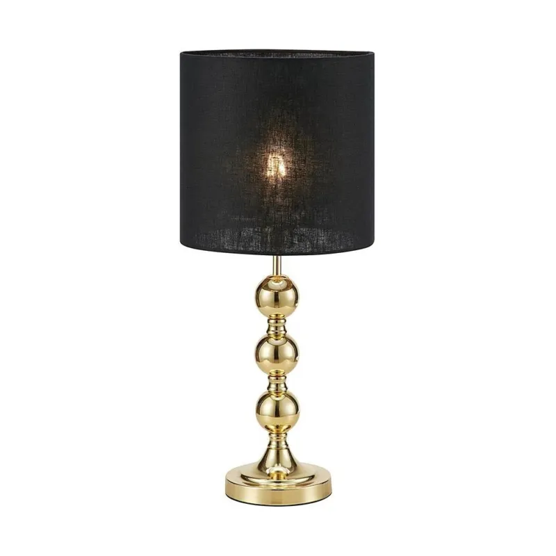Zamów dziś Lampa stołowa glamour z abażurem Octo mosiądz/czarny Markslojd