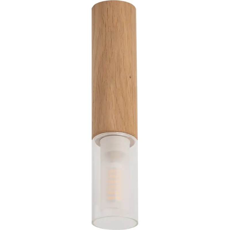 Lampa spot drewniana Madera 23cm Zumaline Dodaj do koszyka