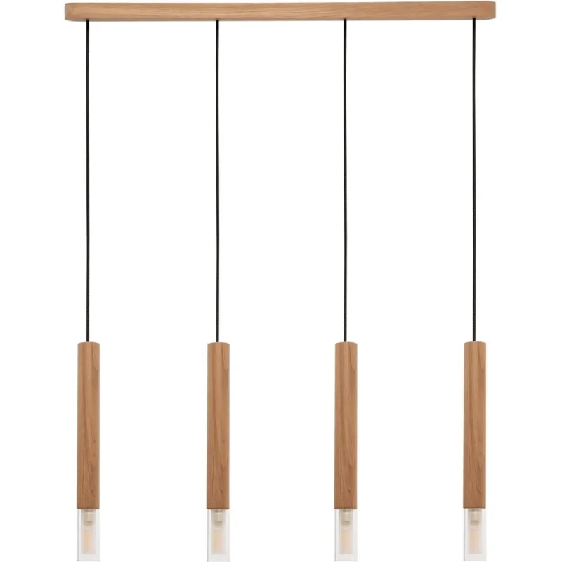 Lampa wisząca drewniana na listwie Madera IV 75cm Zumaline Zamów teraz