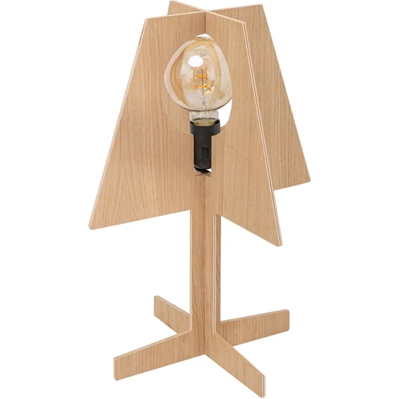 Lampa stołowa drewniana Oak Zumaline Hit cenowy