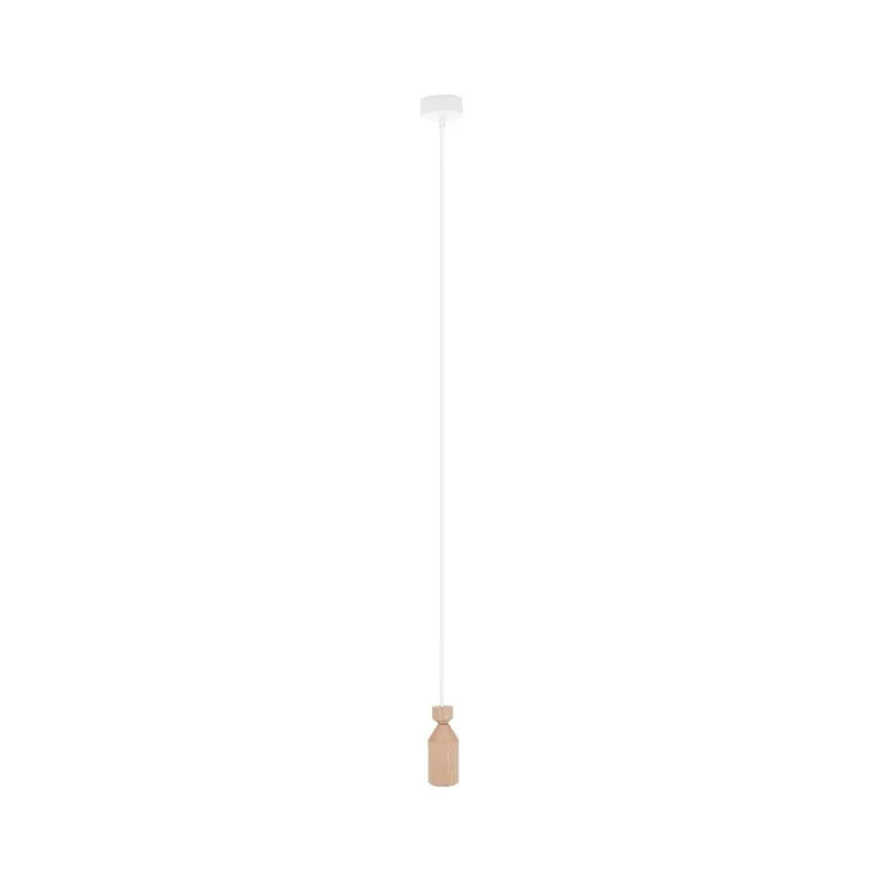Nowość Lampa wisząca drewniana Angula Mini 6cm Kolorowe kable