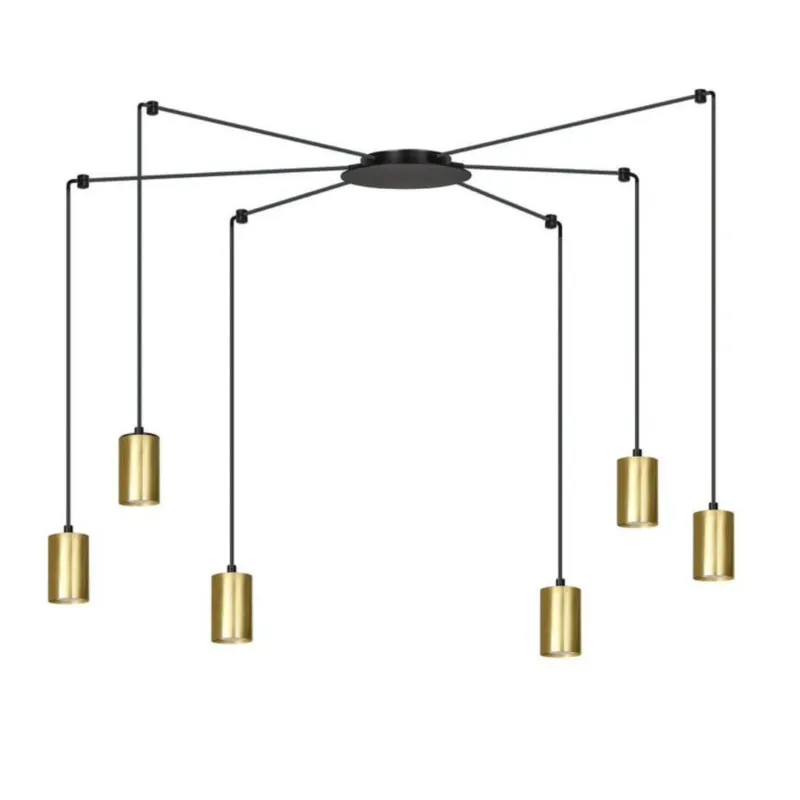 Lampa wisząca pająk Joe 6 w nowoczesnym stylu Darmowy zwrot