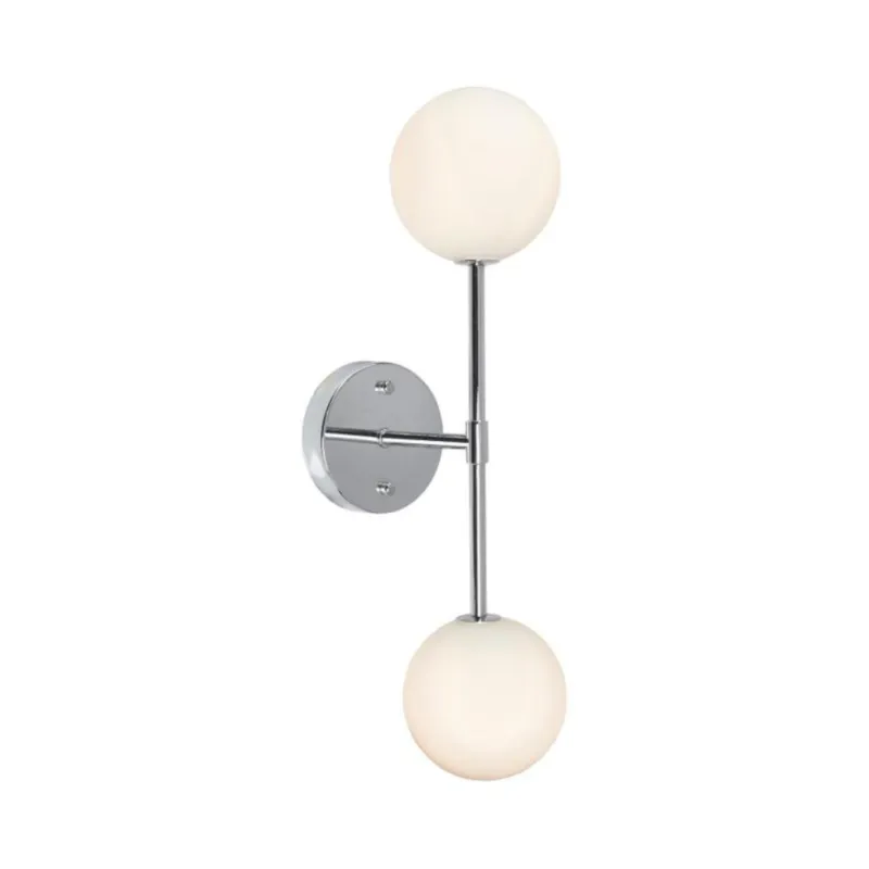 Prosta lampa ścienna Sigma 2 na srebrnym stelażu Bestseller