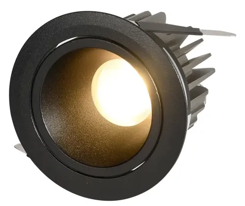 Czarne podtynkowe oczko wodoszczelne Yaskr RL0106-CCT-BK Pik LED 8W IP54 3000/3500/4000K 8,3cm Do wyczerpania zapasów