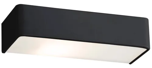 Czarny zaoblony prostokątny kinkiet Argon 3075 Rodan E27 30cm Szybka dostawa