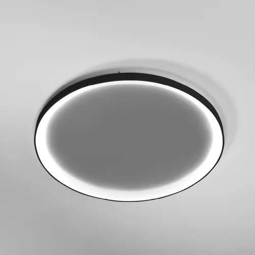 Czarny okrągły wklęsły ledowy plafon sufitowy ściemnialny Vivida International 0098.22.NE DIM WN Lifering-R LED 80W 3000K-4000K 78cm Popularny