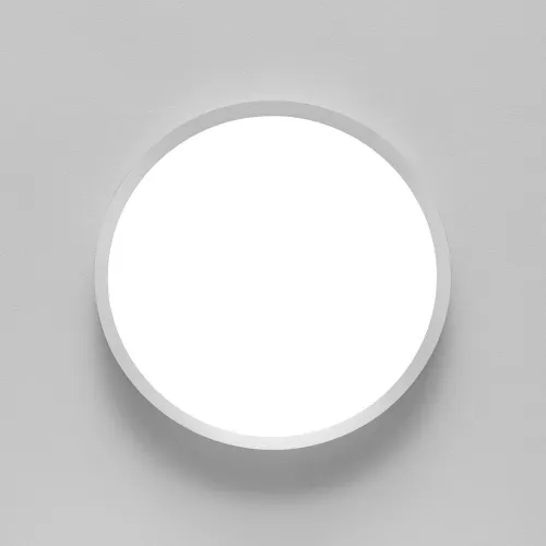 Biały okrągły płaski plafon sufitowy ledowy ściemnialny Vivida International 0105.21.BI DIM WN Hera LED 50W 3000-4000K 60cm Popularny