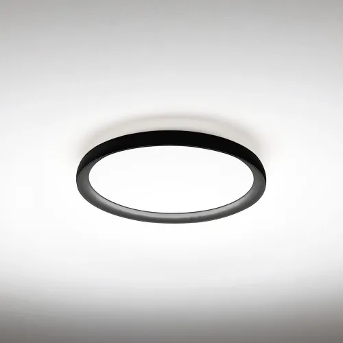 W kolorze brązu płaski okrągły plafon sufitowy Vivida International 0104.20.BZ WN Atena LED 36W 3000K-4000K 40cm Popularny
