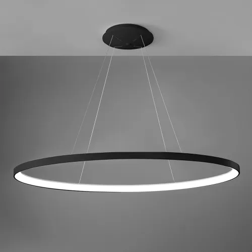 Lampa wisząca czarna obręcz 120cm ściemnialna Vivida International 0095.32.NE DIM WN Lifering-O LED 80W 3000K-4000K Ostatnie sztuki
