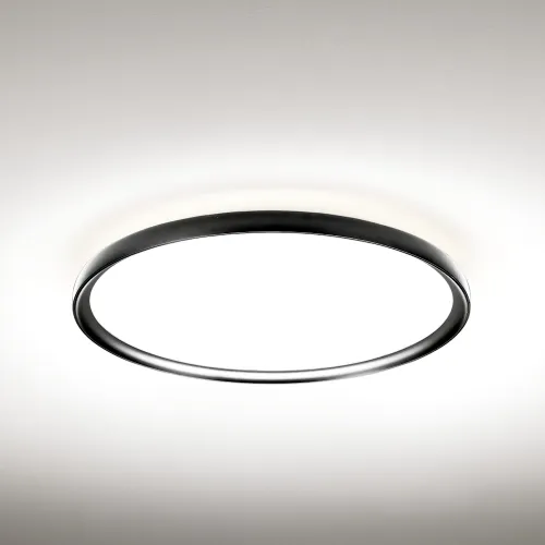 Bezpieczna płatność Czarny płaski okrągły plafon sufitowy Vivida International 0104.22.NE WN Atena LED 50W 3000K-4000K 60cm