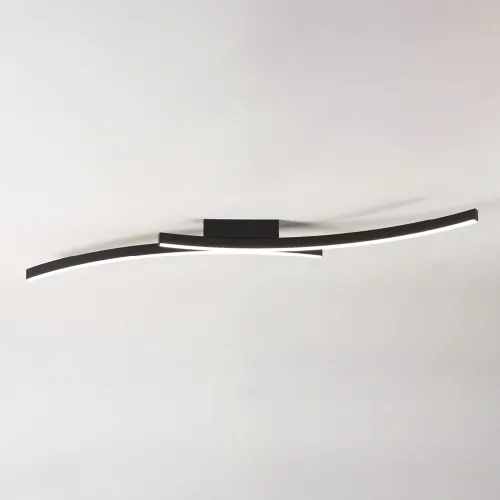 Czarna lampa sufitowa dwie listwy ledowe Vivida International 0097.20.NE WN Hyperbola LED 40W 3000K-4000K 120cm Obniżka ceny