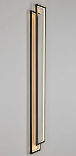 Czarny kinkiet dwa prostokąty Step Into Design ST-MD1027L Symmetry LED 69W 3000K 200cm Dostępne od ręki