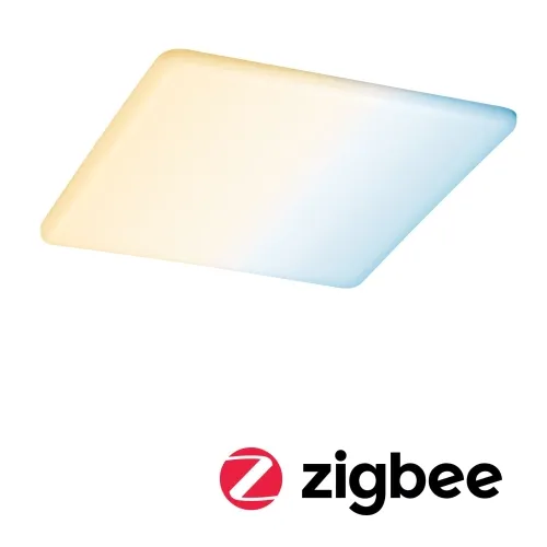 Biała lampa kwadratowy wpuszczany panel sufitowy Paulmann PL95385 Veluna LED 17W 21,5cm IP44 Zigbee Kup online
