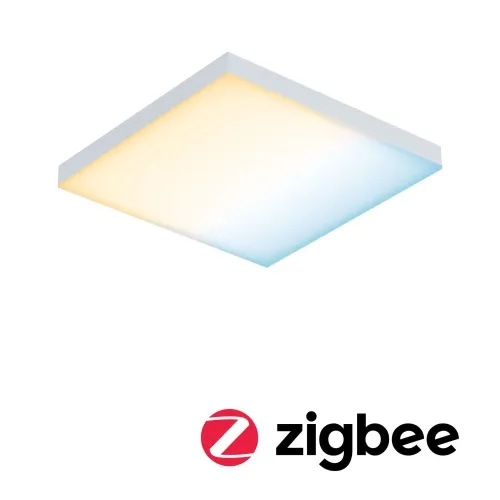 Szybka dostawa Biały kwadratowy plafon sufitowy Paulmann PL79824 Velora LED 8,5W 22,5cm Zigbee