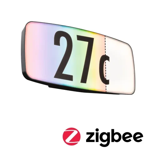 Tylko do końca tygodnia Kinkiet elewacyjny z miejscem na numer domu Paulmann PL94508 Sheera LED 6,5W RGBW IP44 Zigbee