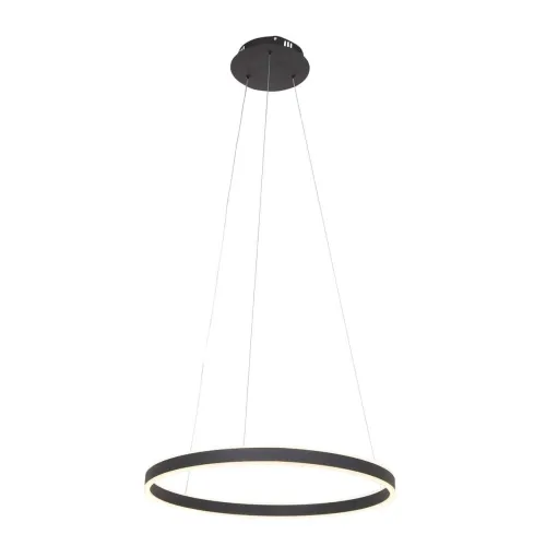 Czarna lampa wisząca obręcz 60cm Steinhauer 3502ZW Ringlux LED 42W 2700K CRI90 ściemnialna Ekspresowa dostawa