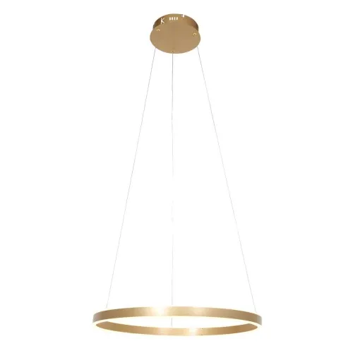 Złota lampa wisząca obręcz 60cm Steinhauer 3502GO Ringlux LED 42W 2700K CRI90 ściemnialna Ostatnia szansa