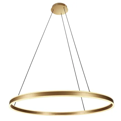 Lampa wisząca złota okrągła obręcz 100cm Steinhauer 3676GO Ringlux LED 2x40W 2700K CRI90 ściemnialna Zamów teraz
